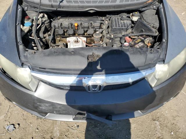 2HGFA16699H530194 - 2009 HONDA CIVIC LX-S ნაცრისფერი ფოტო 11