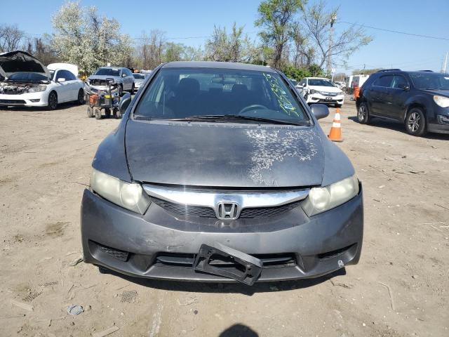 2HGFA16699H530194 - 2009 HONDA CIVIC LX-S ნაცრისფერი ფოტო 5