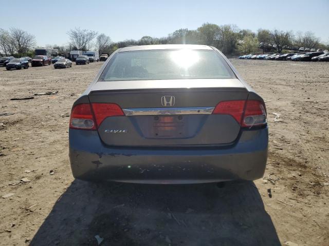 2HGFA16699H530194 - 2009 HONDA CIVIC LX-S ნაცრისფერი ფოტო 6