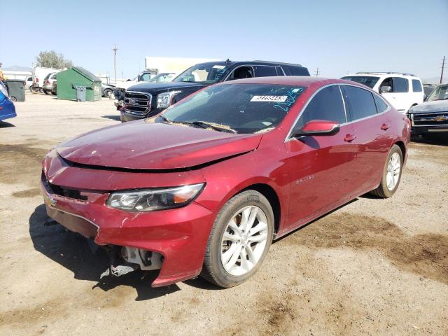 1G1ZE5ST2HF218245 - 2017 CHEVROLET MALIBU LT BURGUNDY photo 1