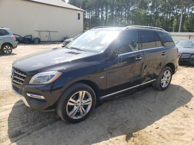 4JGDA5HB2CA081787 - 2012 MERCEDES-BENZ ML 350 4MATIC BLACK photo 1