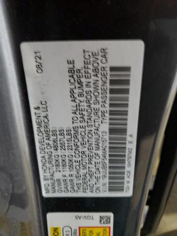 19UUB5F54MA015713 - 2021 ACURA TLX TECH A GRAY photo 13
