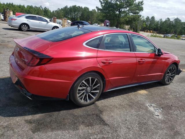 5NPEH4J29MH101777 - 2021 HYUNDAI SONATA LIMITED RED photo 3