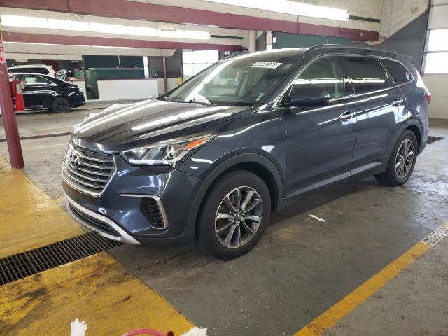 KM8SM4HF6HU170828 - 2017 HYUNDAI SANTA FE SE BLUE photo 1