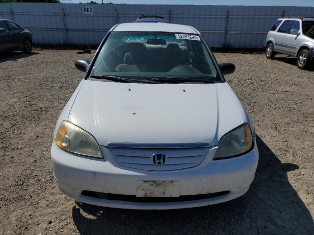 2HGES16562H604354 - 2002 HONDA CIVIC LX WHITE photo 5