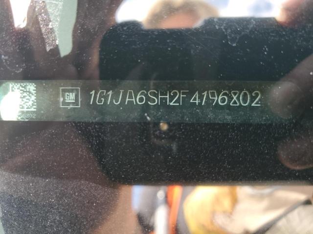 1G1JA6SH2F4196802 - 2015 CHEVROLET SONIC LS 白色 照片 13