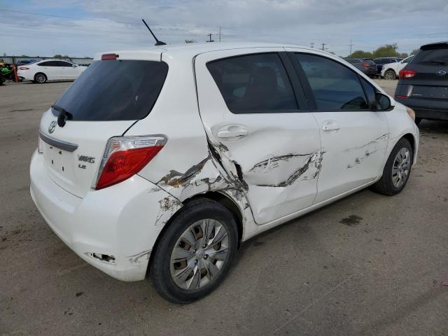 JTDKTUD33CD532075 - 2012 TOYOTA YARIS WHITE photo 3