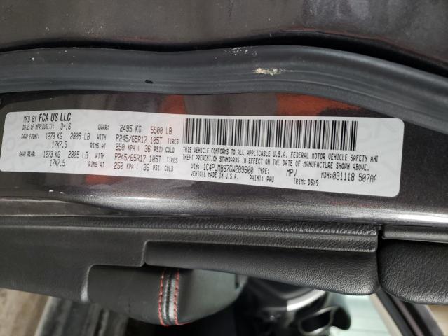 1C4PJMBS7GW289600 - 2016 JEEP CHEROKEE TRAILHAWK GRAY photo 12