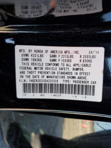 1HGCR2E50EA200009 - 2014 HONDA ACCORD SPORT 黑色 照片 13