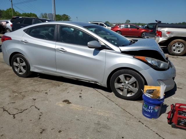 5NPDH4AEXDH369971 - 2013 HYUNDAI ELANTRA GLS SILVER photo 4