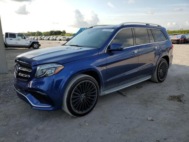 4JGDF7FE4HA879239 - 2017 MERCEDES-BENZ GLS 63 AMG 4MATIC BLUE photo 1