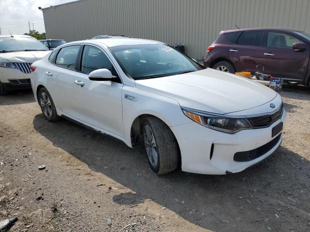 KNAGU4LCXH5005850 - 2017 KIA OPTIMA HYBRID WHITE photo 4