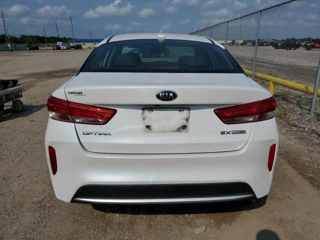 KNAGU4LCXH5005850 - 2017 KIA OPTIMA HYBRID WHITE photo 6