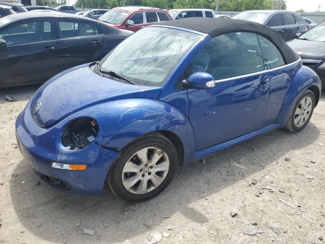 3VWPF31Y58M416988 - 2008 VOLKSWAGEN NEW BEETLE CONVERTIBLE S BLUE photo 1