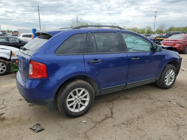 2FMDK3GC9DBC21240 - 2013 FORD EDGE SE BLUE photo 3