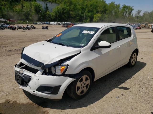 1G1JA6SH3F4170242 - 2015 CHEVROLET SONIC LS WHITE photo 1