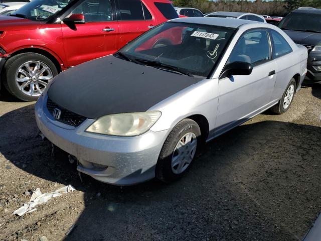 1HGEM21105L008698 - 2005 HONDA CIVIC DX VP ვერცხლისფერი ფოტო 1