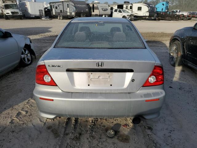 1HGEM21105L008698 - 2005 HONDA CIVIC DX VP ვერცხლისფერი ფოტო 6
