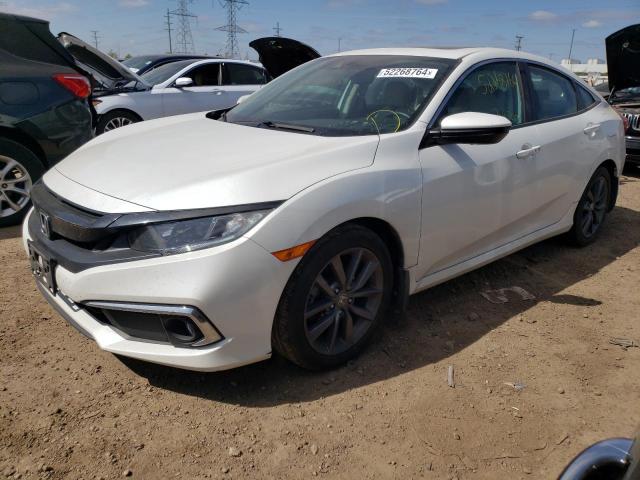 19XFC1F73KE008566 - 2019 HONDA CIVIC EXL WHITE photo 1