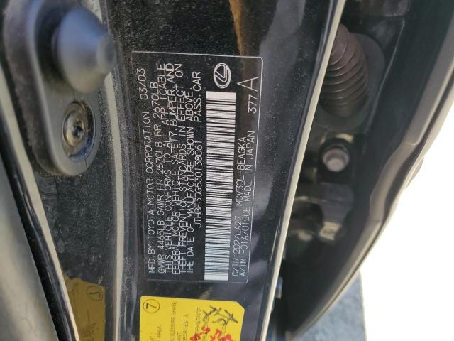 JTHBF30G530138061 - 2003 LEXUS ES 300 BLACK photo 12