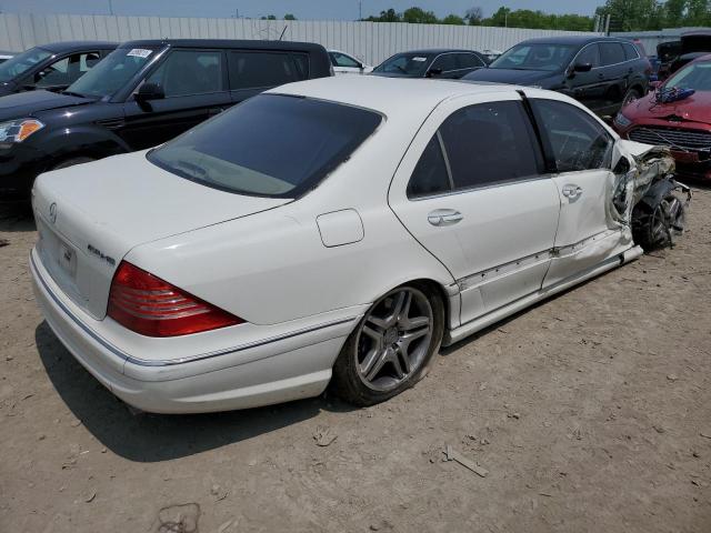 WDBNG74J85A443459 - 2005 MERCEDES-BENZ S 55 AMG WHITE photo 3