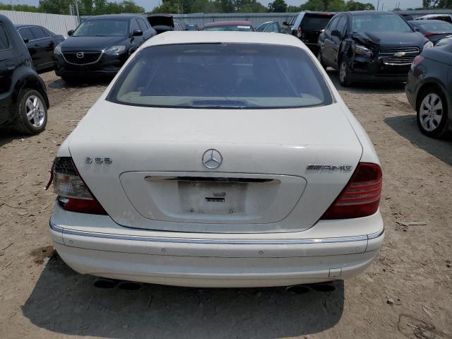 WDBNG74J85A443459 - 2005 MERCEDES-BENZ S 55 AMG WHITE photo 6
