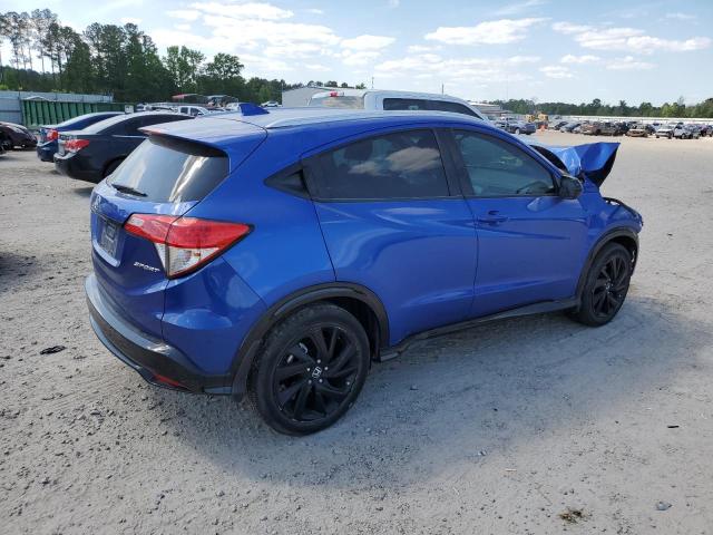 3CZRU5H12NM702101 - 2022 HONDA HR-V SPORT BLUE photo 3