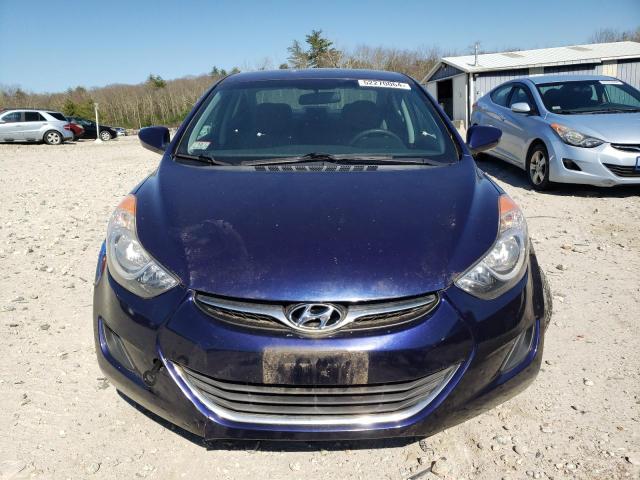 5NPDH4AE2DH403367 - 2013 HYUNDAI ELANTRA GLS BLUE photo 5