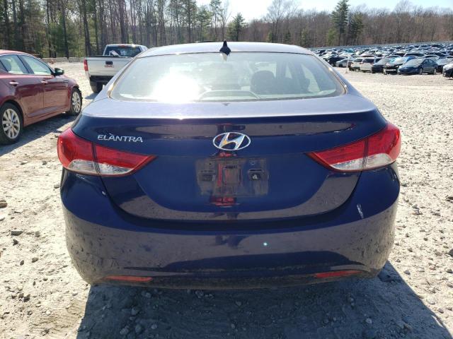 5NPDH4AE2DH403367 - 2013 HYUNDAI ELANTRA GLS BLUE photo 6