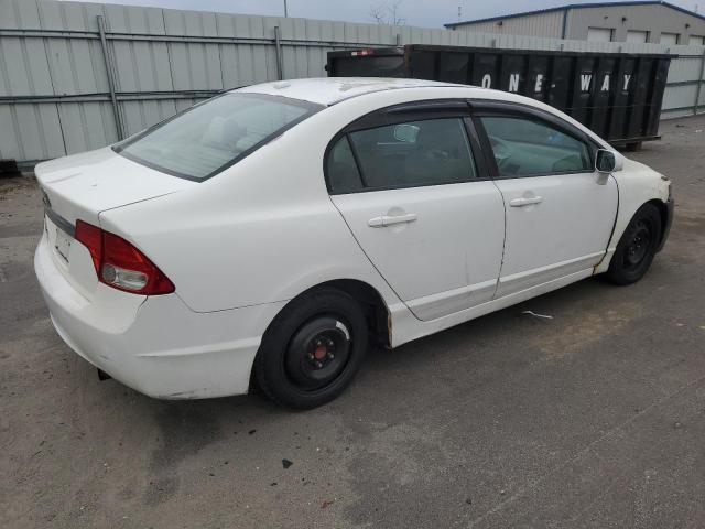 19XFA16829E017896 - 2009 HONDA CIVIC EX WHITE photo 3