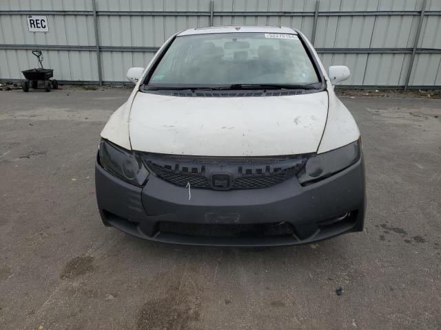 19XFA16829E017896 - 2009 HONDA CIVIC EX WHITE photo 5