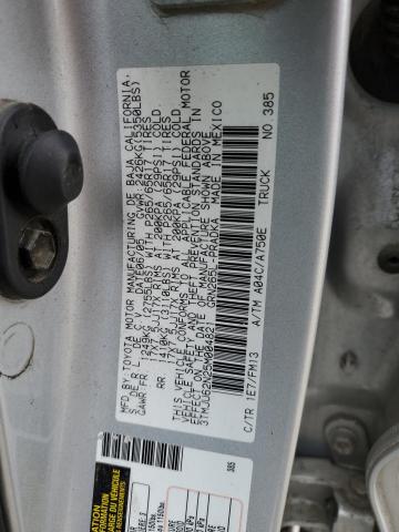 3TMJU62N25M004821 - 2005 TOYOTA TACOMA DOUBLE CAB PRERUNNER SILVER photo 12