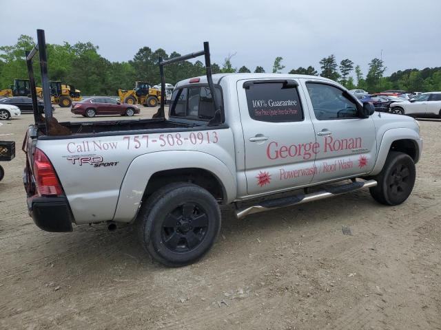 3TMJU62N25M004821 - 2005 TOYOTA TACOMA DOUBLE CAB PRERUNNER SILVER photo 3