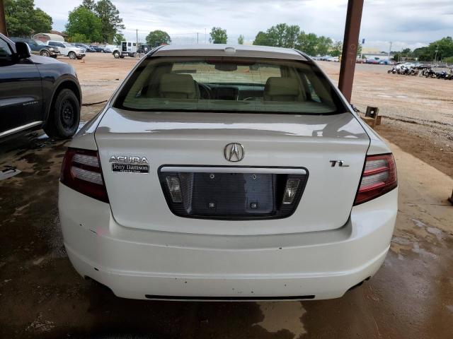 19UUA66278A025334 - 2008 ACURA TL WHITE photo 6