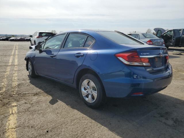 19XFB2F51FE217737 - 2015 HONDA CIVIC LX BLUE photo 2