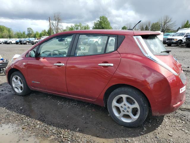 JN1AZ0CP0BT005142 - 2011 NISSAN LEAF SV RED photo 2