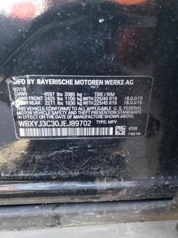 WBXYJ3C30JEJ89702 - 2018 BMW X2 SDRIVE28I Қара фото 13