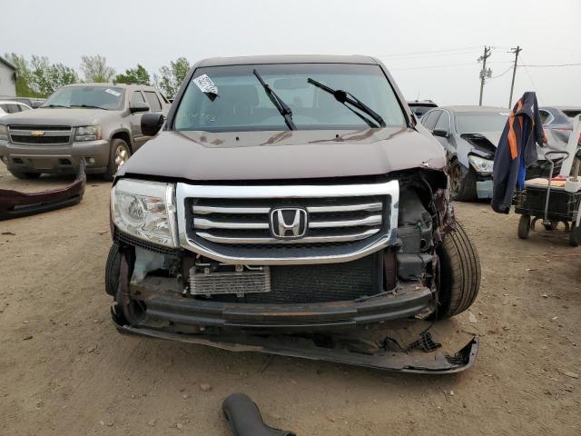 5FNYF4H5XCB052251 - 2012 HONDA PILOT EXL BURGUNDY photo 5