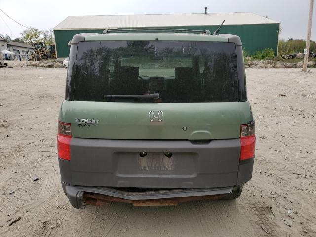 5J6YH275X4L007772 - 2004 HONDA ELEMENT EX GREEN photo 6