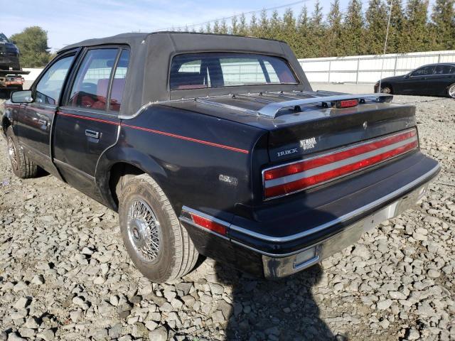 1G4NC54U0HM073182 - 1987 BUICK SKYLARK CUSTOM BLACK photo 3