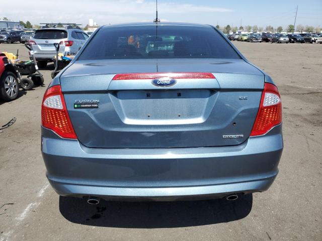 3FAHP0HG5CR366675 - 2012 FORD FUSION SE BLUE photo 6