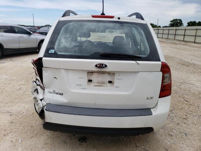 KNAFG528997266110 - 2009 KIA RONDO BASE WHITE photo 6