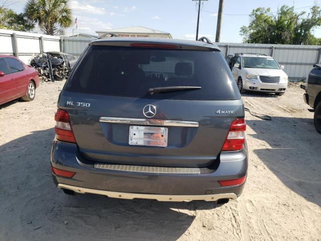 4JGBB8GB1BA709327 - 2011 MERCEDES-BENZ ML 350 4MATIC GRAY photo 6