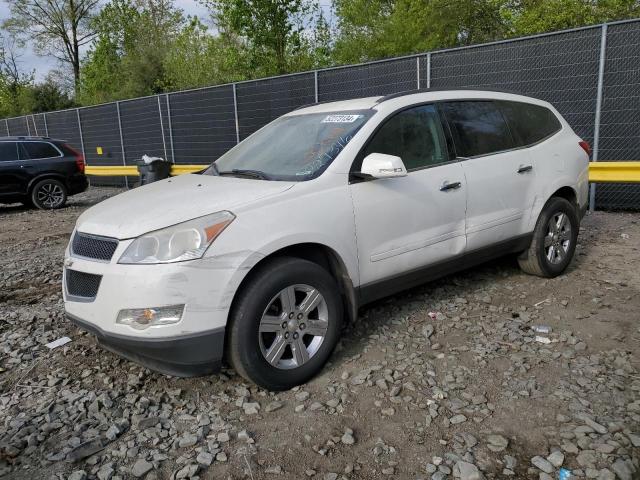 1GNKRJED9CJ229346 - 2012 CHEVROLET TRAVERSE LT WHITE photo 1