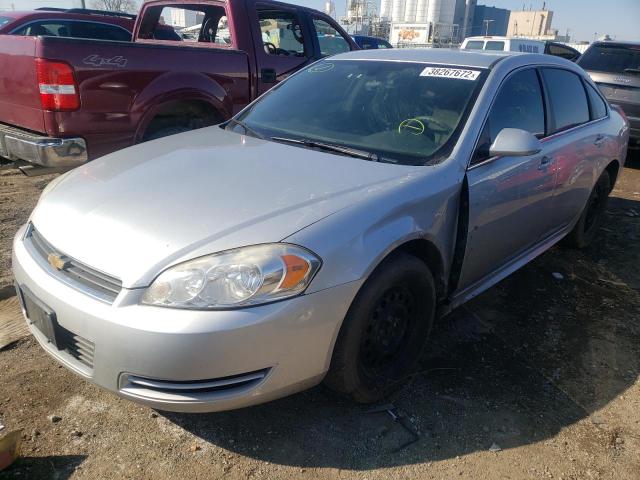 2G1WD5EM7A1195133 - 2010 CHEVROLET IMPALA POLICE SILVER photo 2