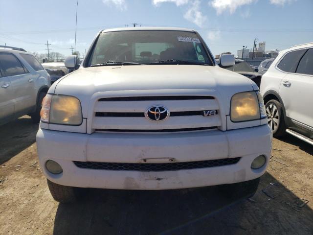 5TBET38114S434791 - 2004 TOYOTA TUNDRA DOUBLE CAB LIMITED WHITE photo 5