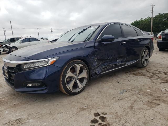 1HGCV1F93JA041861 - 2018 HONDA ACCORD TOURING BLUE photo 1