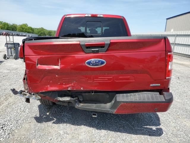 1FTEW1CP7JKD56678 - 2018 FORD F150 SUPERCREW RED photo 6