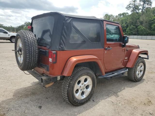 1C4AJWBG1EL199080 - 2014 JEEP WRANGLER SAHARA ORANGE photo 3