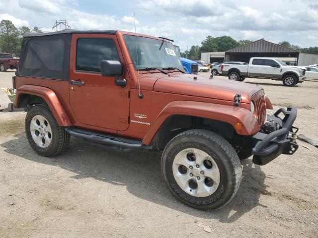 1C4AJWBG1EL199080 - 2014 JEEP WRANGLER SAHARA ORANGE photo 4